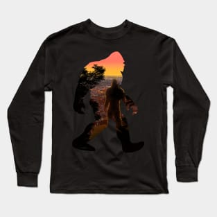 Big Foot At Sunset Long Sleeve T-Shirt